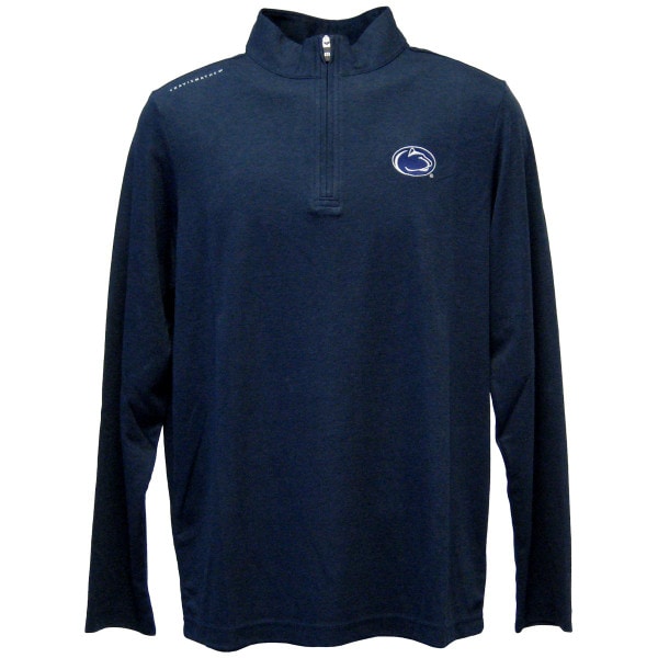 navy TravisMathew 1/4 zip with Penn State Athletic Logo